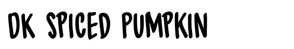 DK Spiced Pumpkin font preview